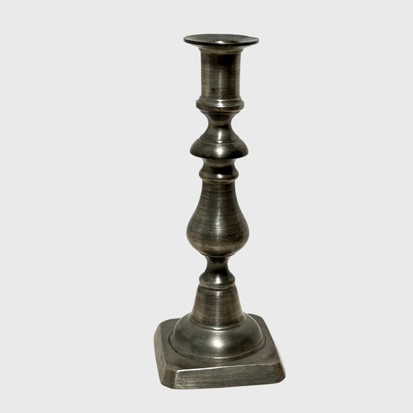 Vintage Colonial Casting Meriden Pewter Candlestick Candle Holder 9” Silver Tone - Picture 1 of 16